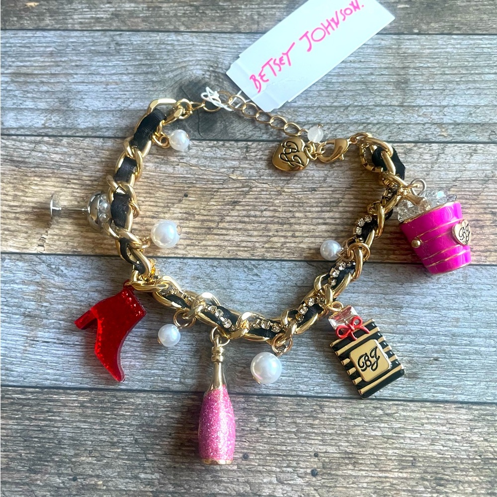 PRICE FIRM Betsey Johnson Party Charms Bracelet